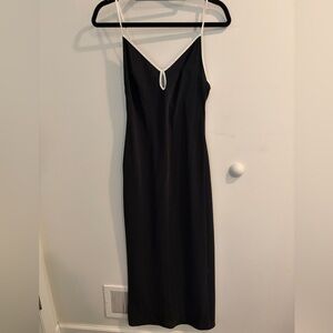 Abercrombie & Fitch Black and White Strapless Dress